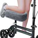 SPRING SEAON Knee Scooter Cushion Pad Cover for Adults Comfortable Plush Soft Cushion for Scooters Knee Walker Accessories for Pain Relief(Gray)