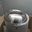 Garvee 13 gal/50 L Open Top Trash Can, Stainless Steel Garbage Can with Removable Inner Bucket, Heavy Duty Commercial Grade Round Waste Container for Kitchen, Home, Office