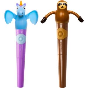 TalkTools Jiggler - Chewable Oral Facial Massager - Oral Sensory Massager - Calming Motor Therapy for Kids - Unicorn/Sloth - Set of 2