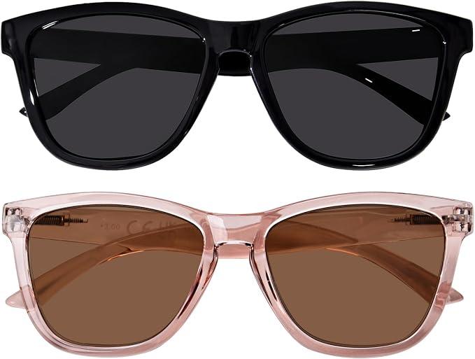 Reading Sunglasses for Women Men Full Lens Outdoor Readers Sunglasses UV Protection Sun Readers (Not Bifocal)