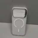 for iPhone 17 Pro Case with Stash Lens Stand and 9H Screen Protector, Compatible with MagSafe, Military-Grade Drop Protection Phone Case for iPhone 17 Pro, 360 Full Protection, Frosted Clear