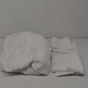 Duvet Cover Super King Size - 100% Washed Cotton Linen Like Textured Ultra Soft Breathable Hotel-Like Bedding Set for All Season,3 Pieces (Off White, Super King)