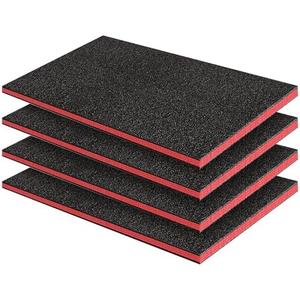 2PCS 23.5" x 15.7" x 1" Tool Box Foam Easy Cut Tool Foam Organizer High Density Polyethylene Shadow Foam Toolbox Foam Inserts for Toolbox Wardrobe Cabinets Crafts