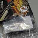 Adjustable Grill Basket with Removable Handle  4 Height Levels for Vegetables, Meat, Fish & More  BBQ Grilling Basket with Locking Lid, Basting Brush, Scrub Sponge & Storage Bag for Outdoor Cooking