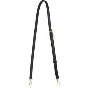 Allzedream Leather Purse Strap Replacement Crossbody Handbag Long Adjustable (Black)