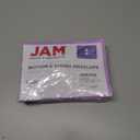 JAM PAPER Plastic Envelopes with Button & String Tie Closure - Index Size - 5 1/2 x 7 1/2 - Lilac Purple - 12/Pack