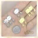 MKCYD Multi Necklace Layering Clasp Strong Magnetic Clasps, Gold and Silver Necklace Separator for Layering, Multiple Jewelry Closures for Layered Look