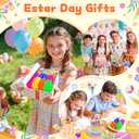 24 Pack Easter Eggs Bulk with Multicolor Pen in One - Easter Egg Fillers & Easter Party Favors for Kids, Non-Candy Basket Stuffers for Egg Hunt Gift