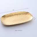 Pampa Bay Golden Millennium 14 x 9-inch Serving Platter, Gold
