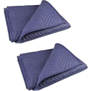 PONGHEI 2 Moving Blankets 40"x 72" Heavy Duty Packing Blankets for Moving Shipping Thick Furniture Wrapping for Moving Supplies Professional Quilted Shipping Blankets
