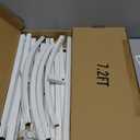 Putros Metal Arch Backdrop Stand White Wedding Backdrop Stand Set of 2 (7.2FT,6FT) Square Arch Frame for Birthday Party Graduation Ceremony Decoration