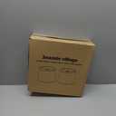 Lampshades Set of 2, Drum Lampshades 11.6" Top x 12.6" Bottom x 9.8" High, Seaside village Medium Lampshades (Spider Fitter), Beige Lampshades Natural Linen Hand Crafted, Easy Assembly Required