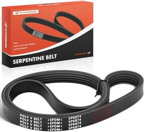A-Premium Engine Serpentine Drive Belt Compatible with Freightliner, Honda, Kenworth, Subaru, Volvo & White/GMC Cars - Outback, Forester, Impreza, Legacy, WRX, WRX STI, ACL, T400, Century Class & More