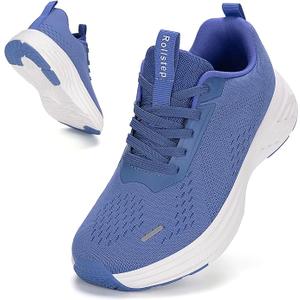 Wide Toe Box Shoes Women Sneakers Extra Wide Width Arch Support Non-Slip Tennis Athletic Ultralight Running Shoes for Women Walking Diabetic Plantar Fasciitis Footwear (6.5)