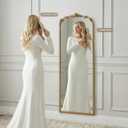 Besdomus Full Length Gold Mirror: 21''x56'' Baroque Floor Long Body Mirror