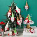 Peryiter 20 Set Christmas Hanging Gnomes Ornaments Coworker Gifts Bulk with Thank You Cards Swedish Plush Beard Doll Ornament Appreciation Gifts for Coworker Employees Staffs Xmas Tree Home Decor