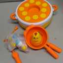 4 in 1 Toys for Ages 5-7, Bounce and Catch Chicken Games, Rotating Board Games for Kids 4-6, Fishing Game Magnetic,Toddler Toys Bowling, Family Games for Kids and Adults