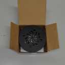 Uni-Green 4-1/4 inch Round Shower Base Drain - Solvent Weld 1.5 or 2 Inch Pipe for Shower Base&Shower Pan - 304 Stainless Steel Shower Base Drain Kit - Matte Black Strainer for Bathroom