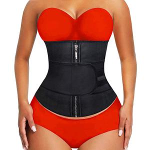 YIANNA Waist Trainer for Women Latex Underbust Double Training Belt Tummy Control Waist Cincher Sport Girdle (Large)