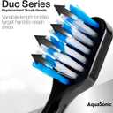 AquaSonic Genuine Duo Series Replacement Brush Heads | for Normal & Sensitive Teeth | Compatible with Duo Series & Home Dental Center Toothbrush Handles | NOT Compatible with Duo Series Pro
