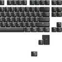 GLORIOUS Gaming ABS Doubleshot 123-Keycap Set (ANSI) - Premium OEM Profile in Classic Black - Ideal for RGB Backlit Mechanical Keyboards
