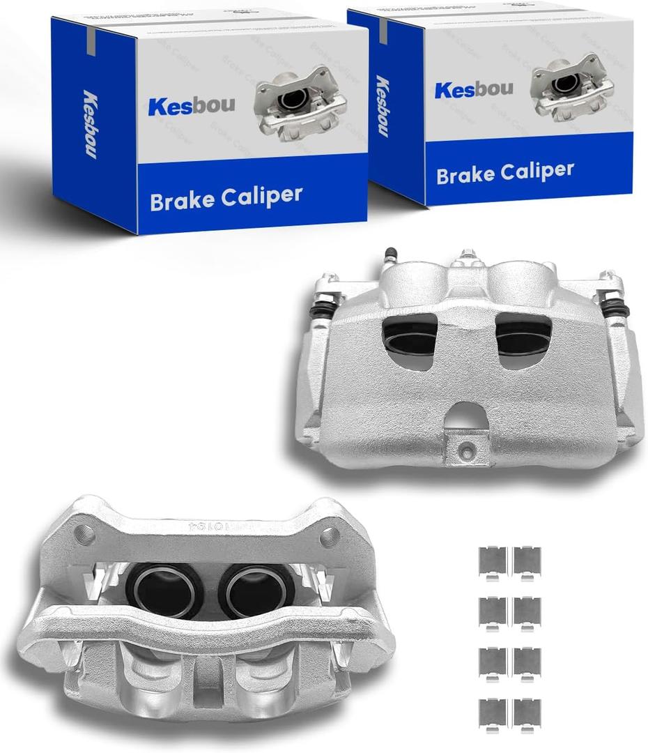 Brake Caliper Set Compatible With F-150 2010-2011,Expedition 2010-2021,Lincoln Navigator 2010-2021,Mark LT 2010-2011 with 2PCS Left & Right-Front Side, 10194
