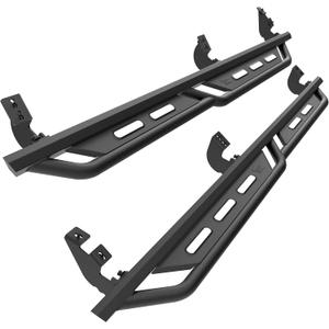 TAC Running Boards Fit 2005-2023 Toyota Tacoma Double Cab Rocker Steps Pickup Truck Side Steps Nerf Bars Rock Slider Armor Off-Road Accessories Fine Texture Black (2pcs)