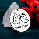 Boo Basket Stuffers for Women Men Him Adults Halloween Gifts for Women Men Boyfriend Girlfriend Husband Wife Couples Anniversary Birthday Gift Ideas Halloween Keychain Christmas Valentines