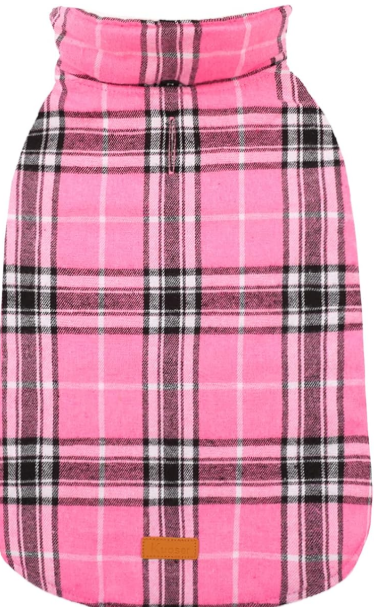 Kuoser Waterproof Dog Coat, Reversible Dog Jacket for Small Dogs, Adjustable Durable Doggie Winter Coat Warm Cozy Puppy Cold Weather Apparel from Small to Large Breed, Pink S Only 1