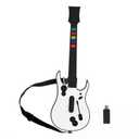 NBCP Guitar Hero Guitar, Wireless PC Guitar Hero Controller for PlayStation 3 PS3 with Dongle for Clone Hero, Rock Band Guitar Hero Games White