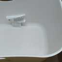 Jumbo Extra Large Cat Litter Box - High Sided Low Entry Open-Top Anti-Splash Pan for Multiple Cats, Kittens & Senior Cats, 22.6"x15.4"x13.9", White