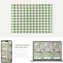 5x8 Checkered Washable Area Rug, Non-Slip Farmhouse Diamond Carpet for Living Room, Neutral Rug for Bedroom, Boys Room,Dining Room or Office