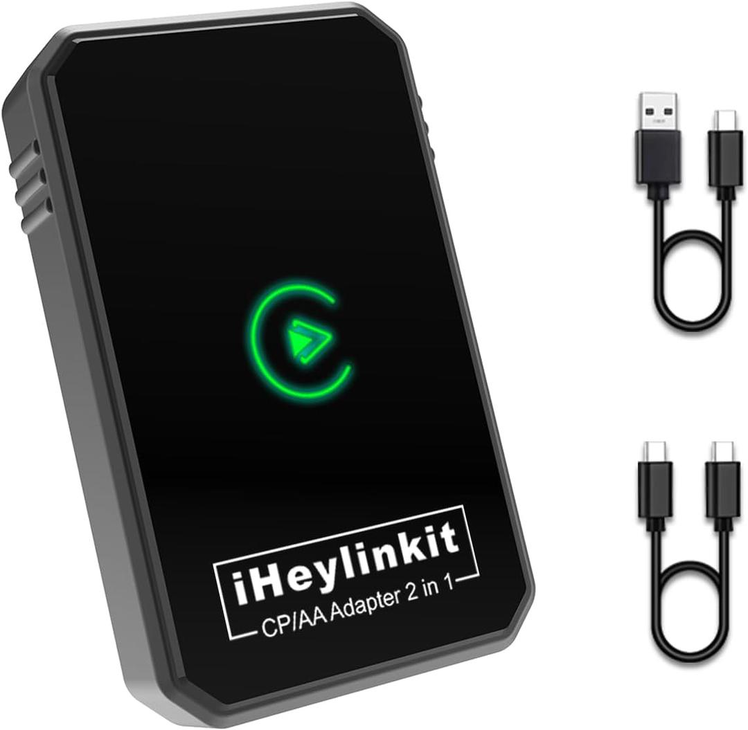 Faster Wireless Carplay Adapter - Seamless Car Play Adapter Compatible with Apple iPhone 10+ Android 11+, Easy Use 2 in 1 Dongle Connection for Android Auto Converting Wired to Wireless (Black)