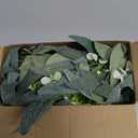 Thinkday 4 Pcs Eucalyptus Candle Ring Small 4 Inch Center Mini Artificial Wreaths Green Floral Leaves Pillar Holder Centerpieces for Wedding Door Wall Window Kitchen Cabinet Farmhouse Decoration