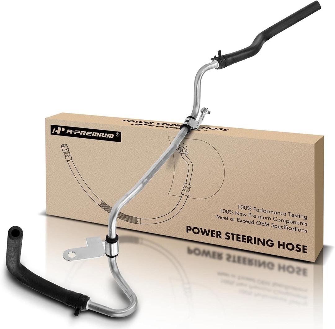 A-Premium Power Steering Return Hose Line Assembly Compatible with Toyota 4Runner & Lexus GX470, 2003 2004 2005 2006 2007 2008 2009, 4.7L, Gear To Cooler