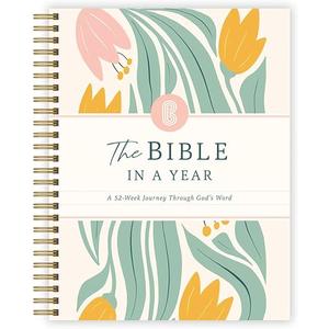 Official Spiral Bible® The Bible in a Year | 52 Week Guided Bible Study & Daily Reading Plan | Spiritual Companion & Journal for Adults & Teens | 8.5" x 11" Notebook
