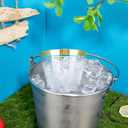 Hioasis 200Pcs 9OZ Clear Cups - Plastic Disposable Cups with Gold Trim, Heavy Duty & BPA-free for Party, Wedding, Reception
