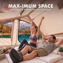 Inflatable Tent with Skylight, 4-6 Person Portable Blow Up Tent, Hot Tent with Stove Jack, Inflatable House for Camping, Quick Setup Air Tent for Family Outdoor, Hiking, Glamping, Waterproof with Pump