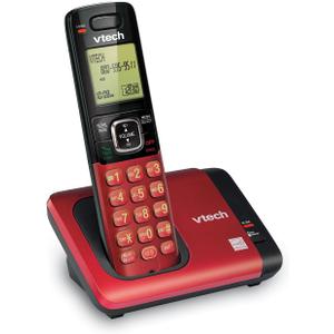 VTech CS6719-16 DECT 6.0 Phone with Caller ID/Call Waiting, 1 Cordless Handset, Red