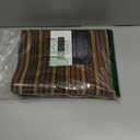 Town & Country Basics Smooth Step Striped Low Profile Utility Kitchen Mat, Machine Washable, with Non-Slip Backing, Brown/Beige, 24"x35"
