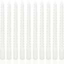 10 Inch White Spiral Taper Candle Set, 10 Pack Unscented Dripless Candlesticks for Dinner Party Brithday Wedding and Home Decoration