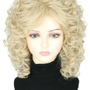 Women's Wigs 70s 80s Singer Wigs Short Curly Blonde Beehive Wigs for Women Halloween Costume Wigs