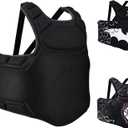 ROAR-INT Kid MMA Chest Guard, Body Protector for Kids, Training Gear (511 Years) (Black)