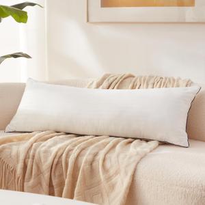 Richtry Memory Foam 14 x 36 Inch Throw Pillow Insert, Premium Lumbar Pillow Insert for Decorative Throw Pillow, Living Room, Couch and Sofa, 14 x 36 Inch, White