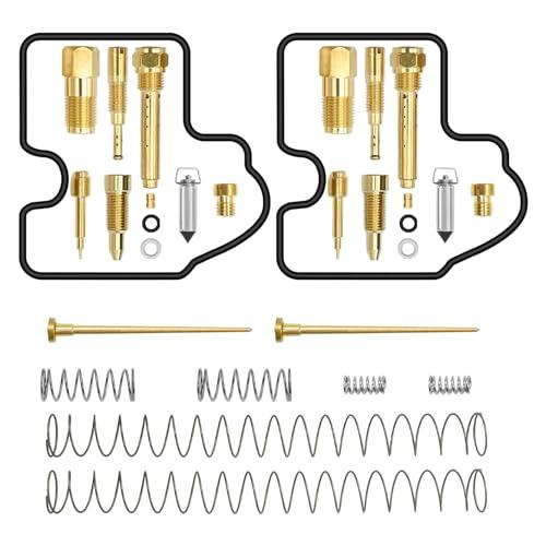 Zreneyfex 2 Pcs Carburetor Rebuild Kit Replacement for Kawasaki Prairie 650 Carburetor Kit (KVF650) 2002-2003 Prairie 700 (KVF700) 2004-2006 Brute Force 650 (KVF650) 2005-2009