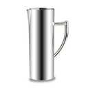 GWENBHMTOOL 47oz Stainless Steel Water Pitcher Cold Drinking Pitcher with Ice Guard Multifunctional Water Carafe for Home Hotel Restaurant