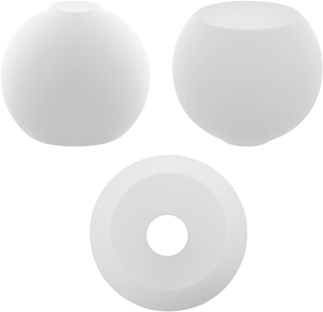 3 Pack White Glass Globe Shade Fixture Replacement, 5.9 Inch Diameter, E26 Base 1-5/8 Inch Fitter, Glass Globe Lampshade Cover for Pendant Wall Sconce Chandelier Vanity Light