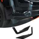 Car Front Bumper Bottom Corner Trim Compatible with Cadillac Escalade 2021 2022 2023 2024 2025,ABS Material Anti Scratch Front Bumper Side Grille Cover Trim Accessories (Black)