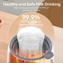 Bottle Warmer,8-in-1 Fast Baby Bottle Warmer for Breastmilk and Formula,Milk Warmer with Accurate Temperature Control and Automatic Shut-Off,Multifunctional Bottle Warmers for All Bottles (Grey)