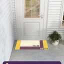 DEXI Front Door Mat Outside Entrance, 2x4 ft Rubber Entry Doormat Heavy Duty, Welcome Mats Non Slip for Inside House Floor Entryway Back Doors Exterior Patio, Diamond Brown